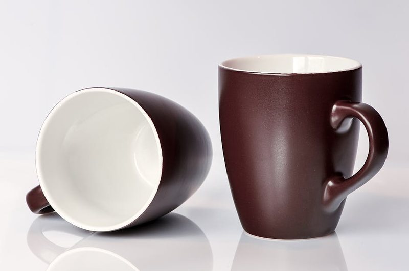 Indigo Floral Teacup Pair